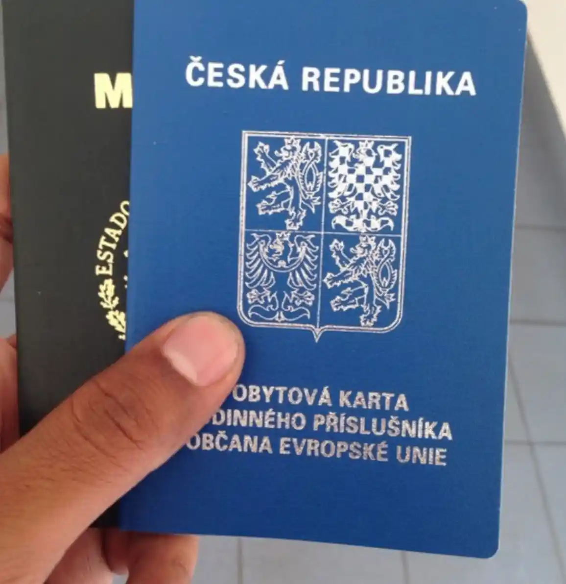 passport and czech residence permit
